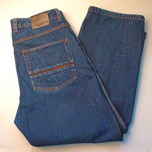 Men's Reaction Kenneth Cole Jeans Size 36 Straight Leg Dark Wash 100% Cotton